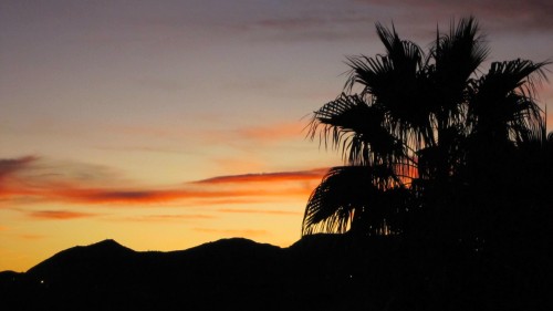 Mesquite Nevada Sunset from Roxann Deese's Patio Mesquite Nevada Sunset
